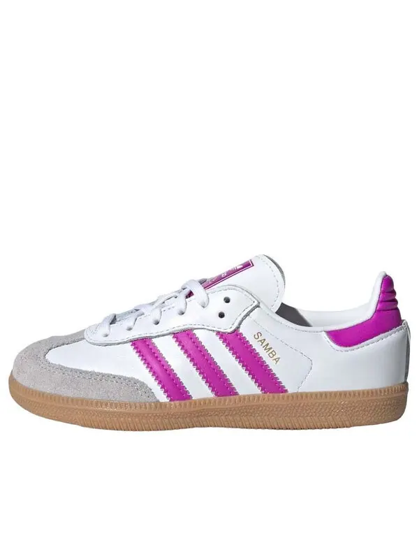 Кроссовки самба ог Adidas — изображение 1 из 4, белый/фиолетовый