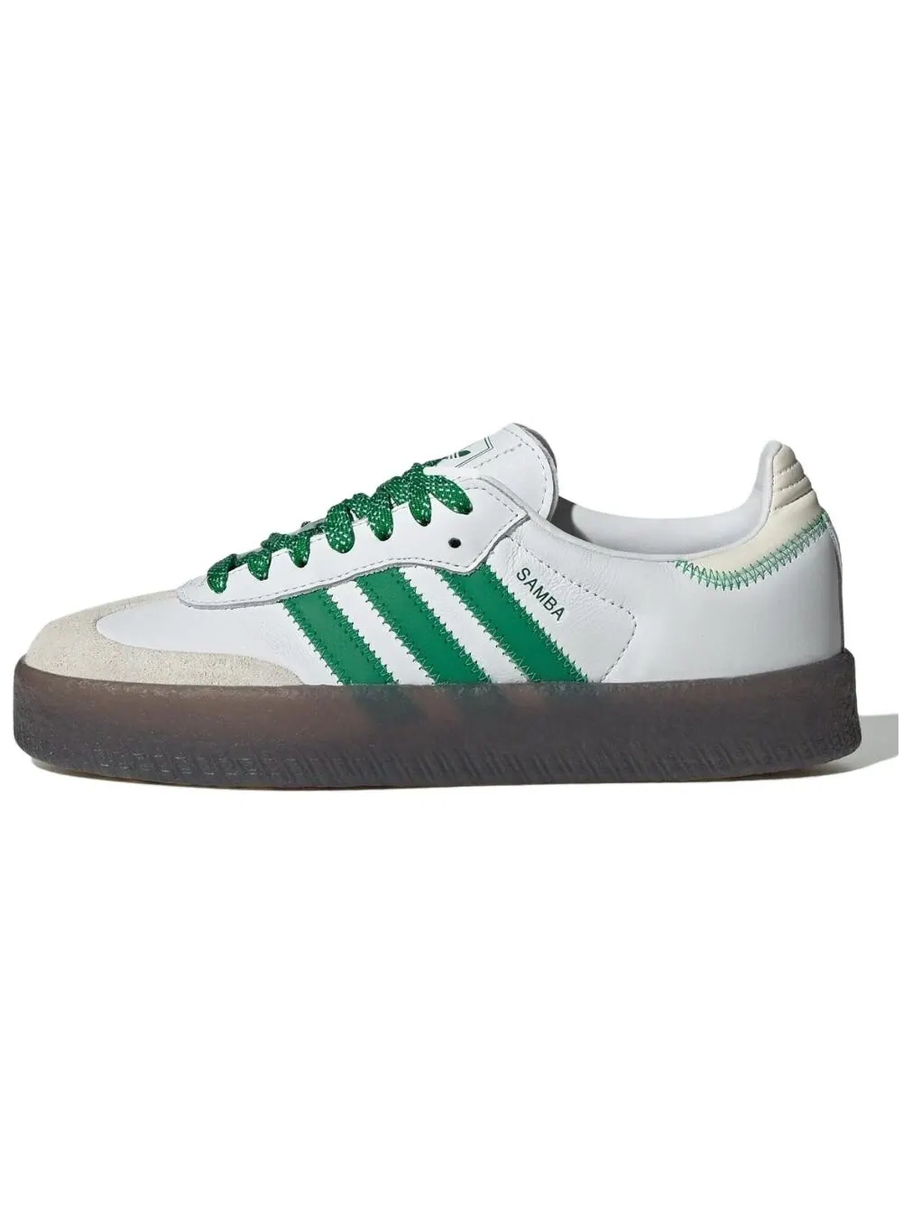 Кроссовки Adidas Sambae Cloud White Green Women's — изображение 1 из 6, белый/зеленый