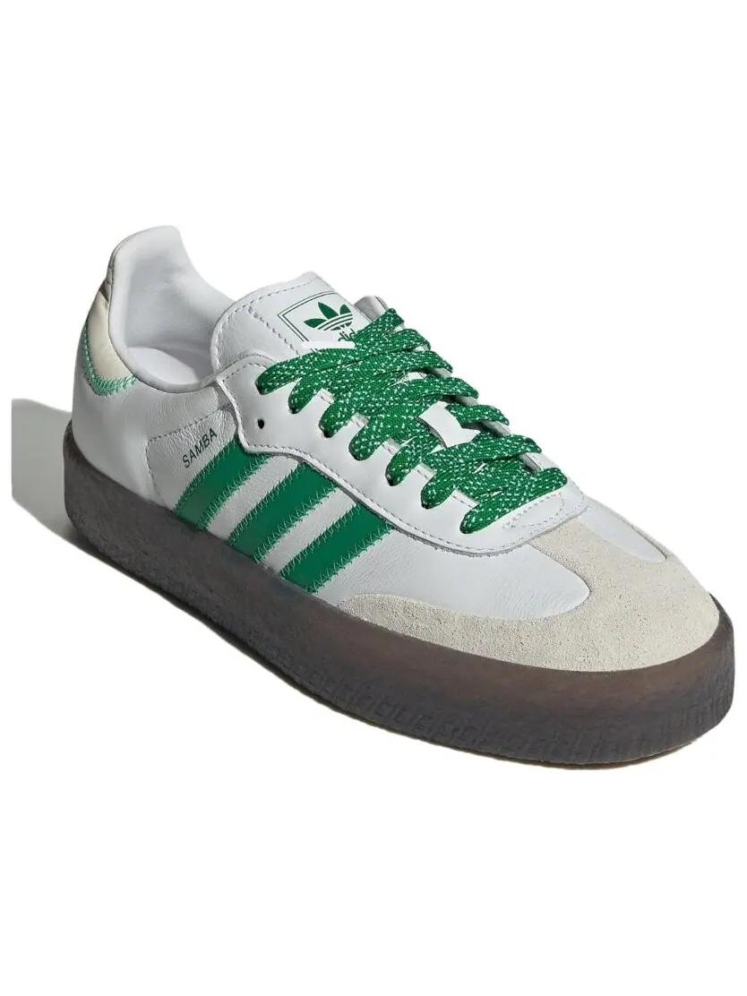 Кроссовки Adidas Sambae Cloud White Green Women's — изображение 3 из 6, белый/зеленый
