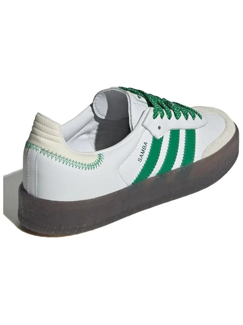 Кроссовки Adidas Sambae Cloud White Green Women's — изображение 4 из 6, белый/зеленый