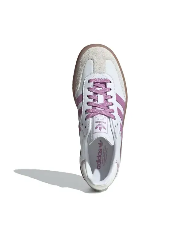 Кроссовки самбэ Adidas — изображение 2 из 4, белый/фиолетовый/белый