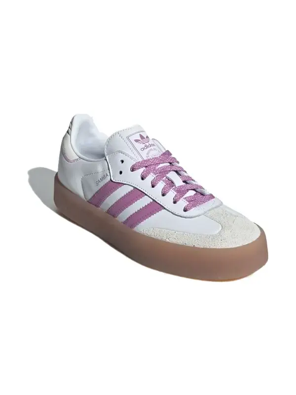 Кроссовки самбэ Adidas — изображение 3 из 4, белый/фиолетовый/белый