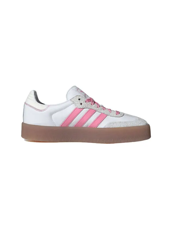 Кроссовки самбэ Adidas — изображение 2 из 4, белый/розовый/белый
