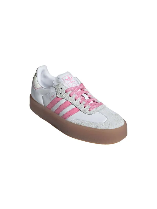 Кроссовки самбэ Adidas — изображение 3 из 4, белый/розовый/белый