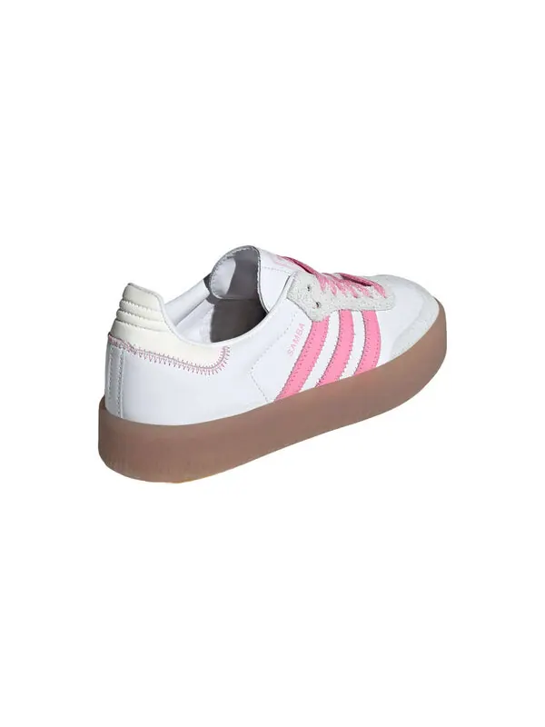Кроссовки самбэ Adidas — изображение 4 из 4, белый/розовый/белый