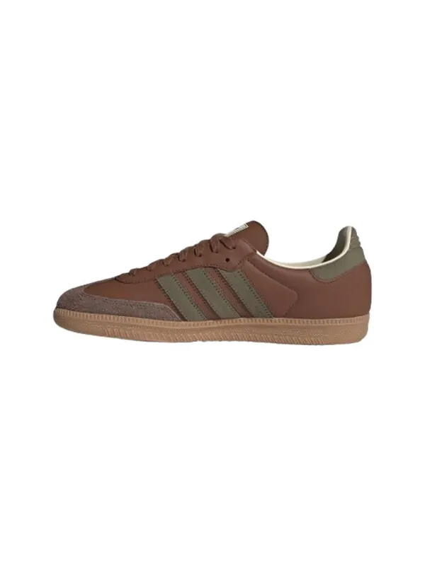 Кроссовки самба ог Adidas — изображение 2 из 4, коричневый/оливковый