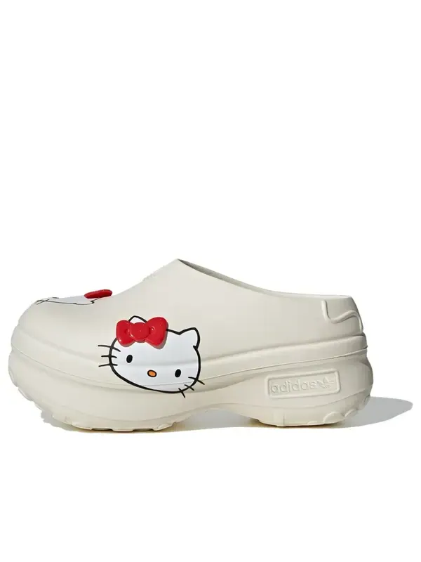 Сандалии x hello kitty adifom stan smith mule 'off white' Adidas — изображение 1 из 4, белый/красный/белый