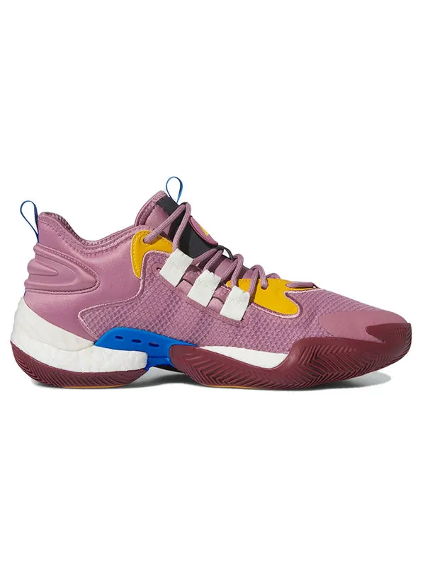 Кроссовки byw select basketball shoes 'wonder orchid off white' Adidas — изображение 2 из 4, белый/красный