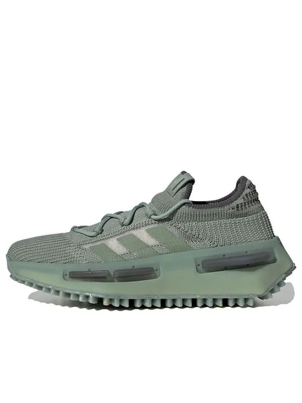Кроссовки оригиналы nmd s1 Adidas — изображение 1 из 4, серебристый зеленый