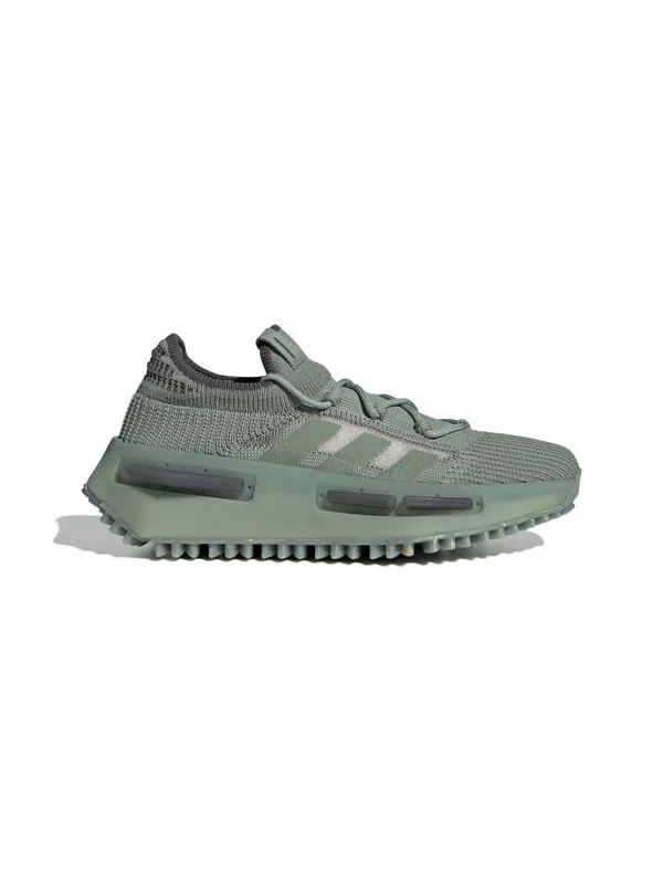 Кроссовки оригиналы nmd s1 Adidas — изображение 2 из 4, серебристый зеленый
