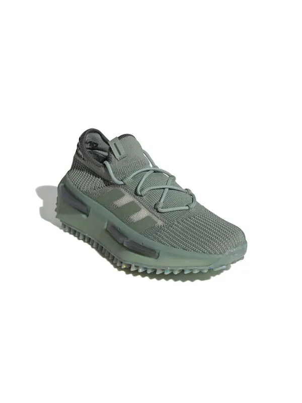 Кроссовки оригиналы nmd s1 Adidas — изображение 3 из 4, серебристый зеленый