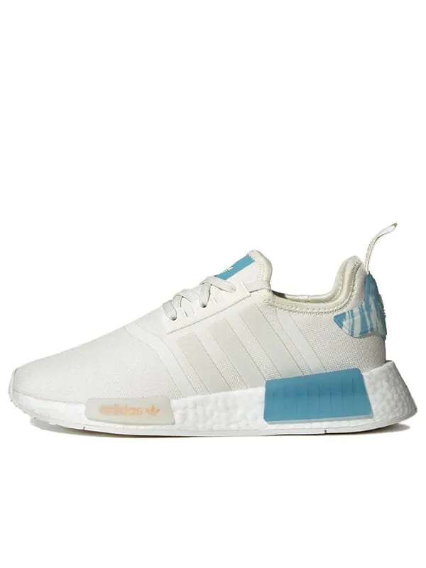 Кроссовки оригиналы nmd_r1 кроссовки Adidas — изображение 1 из 4, белый/синий