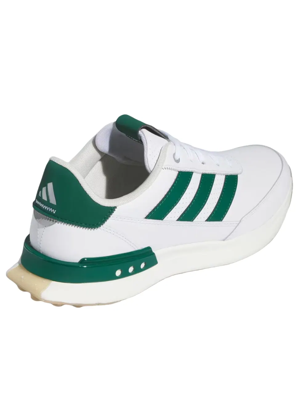 Кроссовки Adidas S2G Spikeless Leather 24 Golf 'Cloud White Collegiate Green Gum' — изображение 3 из 6, белый/зеленый