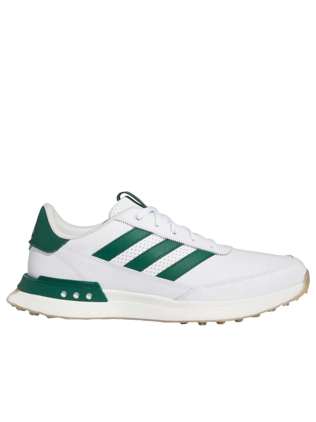 Кроссовки Adidas S2G Spikeless Leather 24 Golf 'Cloud White Collegiate Green Gum' — изображение 6 из 6, белый/зеленый