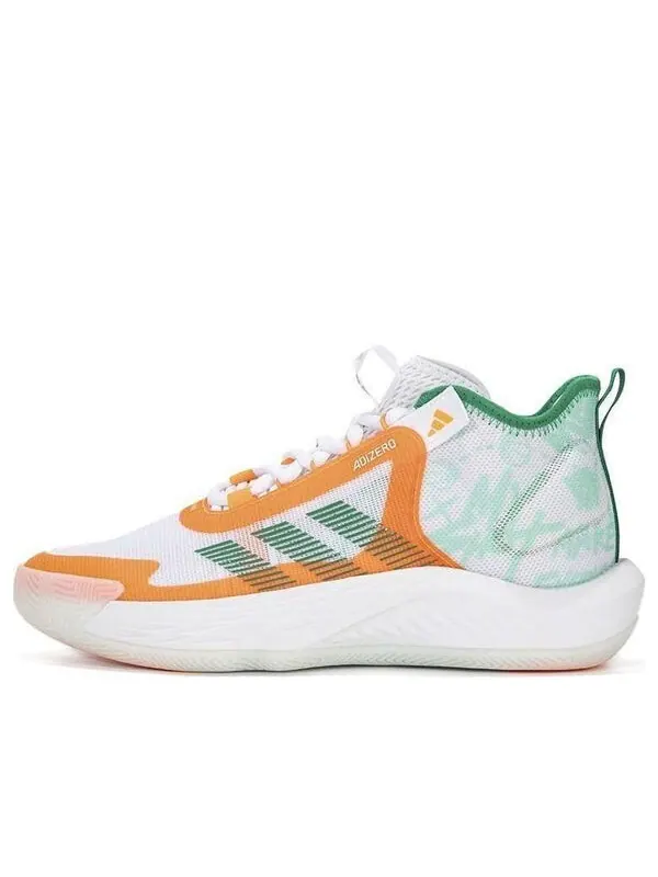Кроссовки adizero select Adidas — изображение 1 из 4, белый/зеленый/розовый