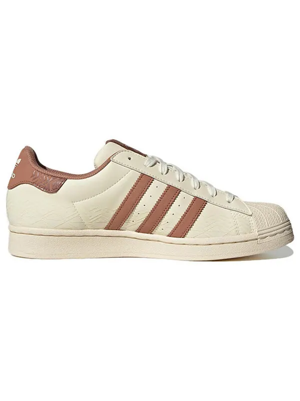 Кроссовки оригиналы суперзвезда Adidas — изображение 2 из 4, кремовый/коричневый