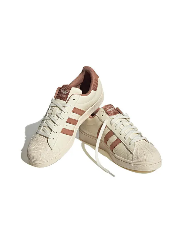 Кроссовки оригиналы суперзвезда Adidas — изображение 3 из 4, кремовый/коричневый