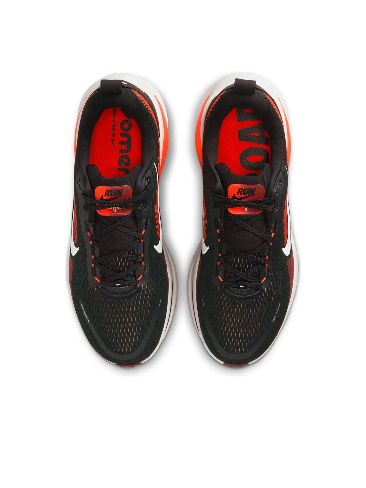 Кроссовки Nike Vomero 18 Extra Wide 'Black Bright Crimson' — изображение 2 из 6