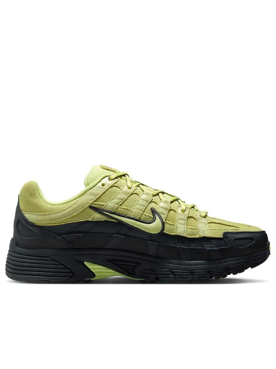 Кроссовки Nike P-6000 Premium 'Limelight Dark Smoke Grey' — изображение 2 из 6, зеленый