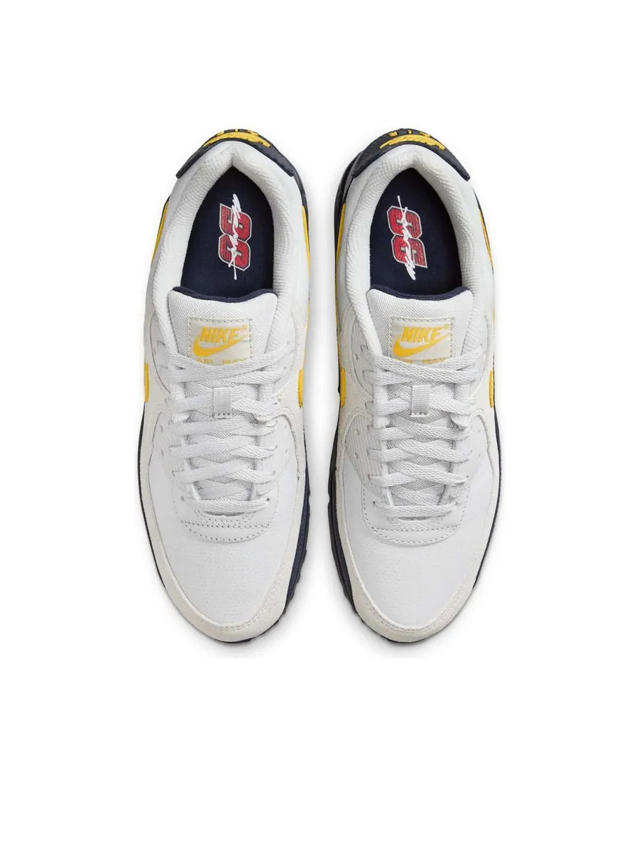Кроссовки Nike Air Max 90 'Neutral Grey Tour Yellow' — изображение 4 из 6, серый
