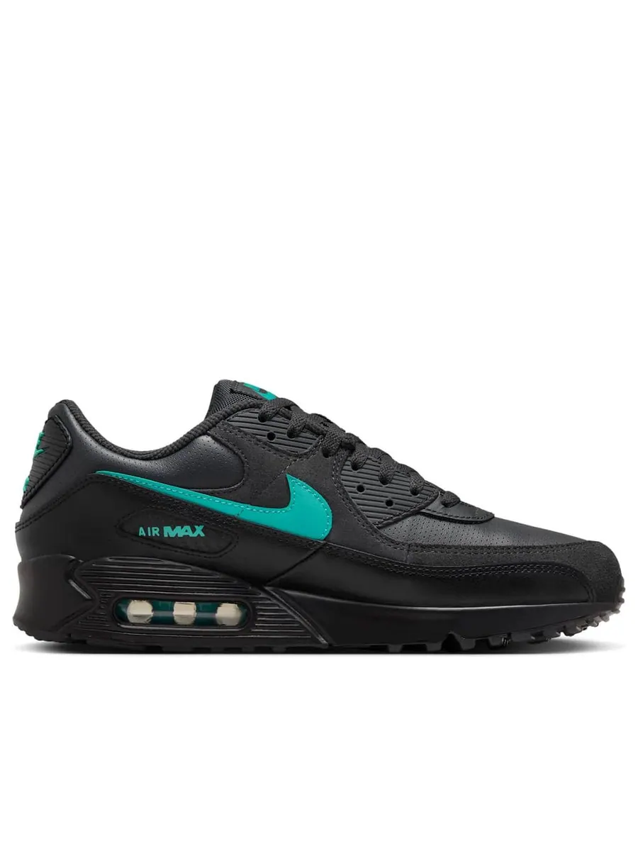 Кроссовки Nike Air Max 90 'Black Clear Jade' — изображение 2 из 6, черный