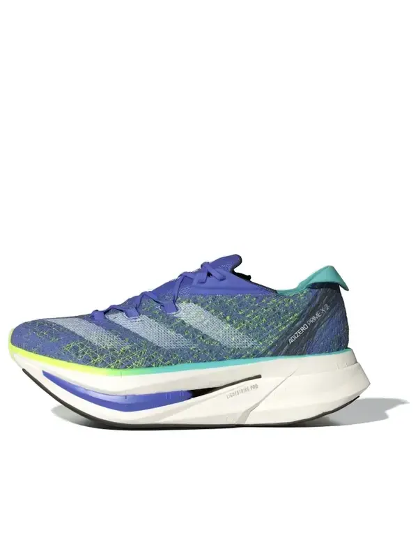 Кроссовки adizero prime x 2.0 со шнурками Adidas — изображение 1 из 1, синий/кремовый белый