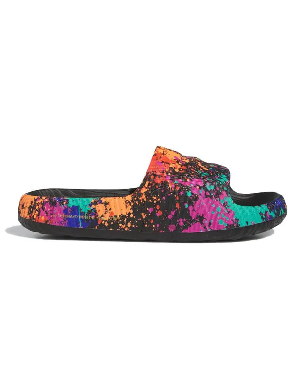 Тапочки adilette 22 слайда Adidas — изображение 2 из 4, черный/черный/желтый