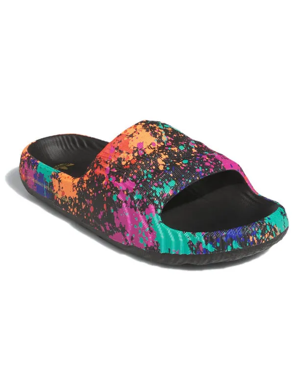Тапочки adilette 22 слайда Adidas — изображение 3 из 4, черный/черный/желтый