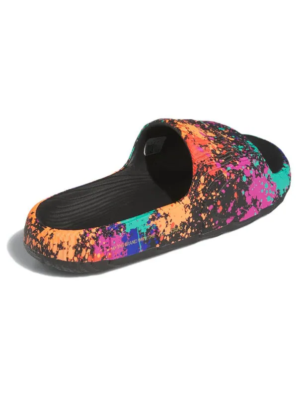 Тапочки adilette 22 слайда Adidas — изображение 4 из 4, черный/черный/желтый