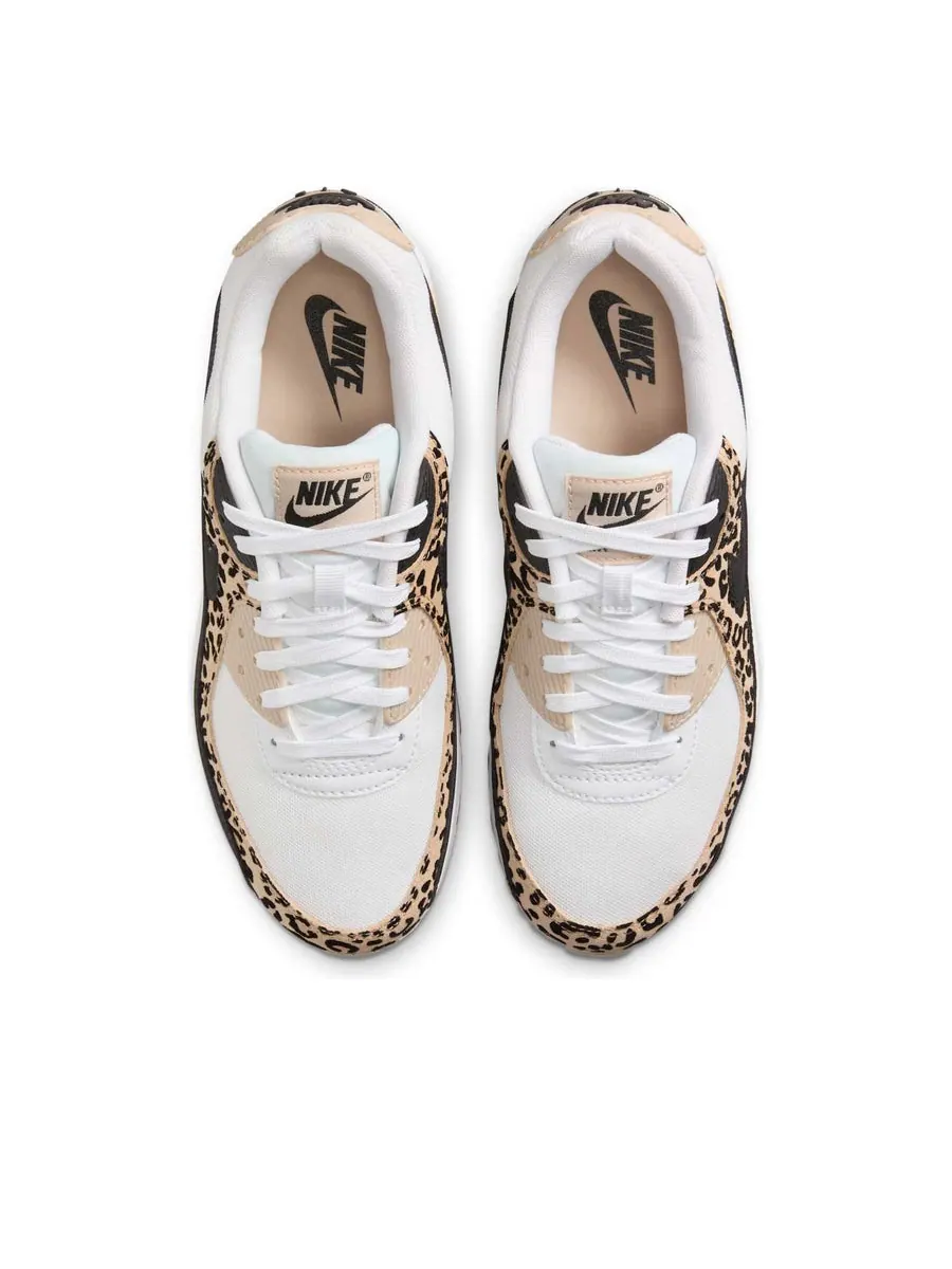 Кроссовки (WMNS) Nike Air Max 90 'Leopard Sanddrift Black' — изображение 4 из 6, белый