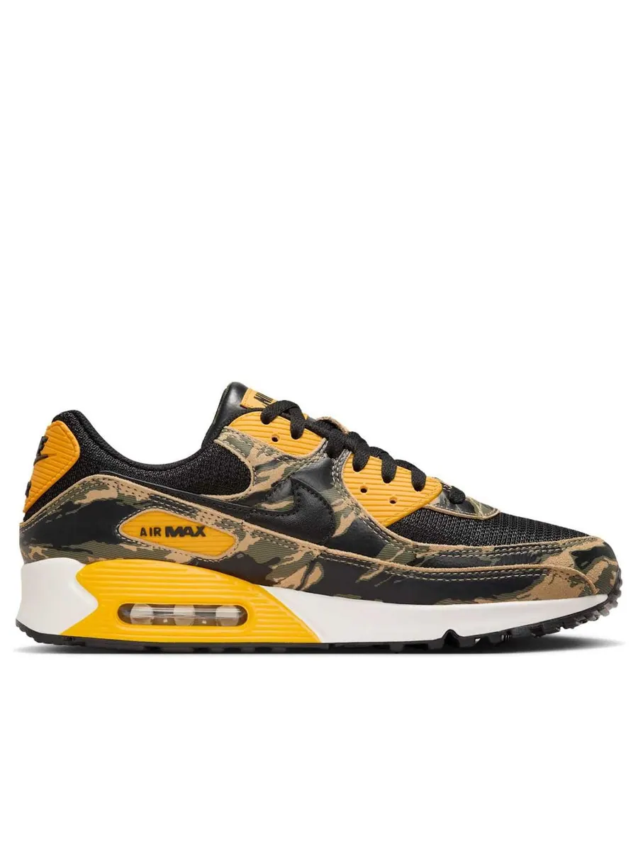 Кроссовки Nike Air Max 90 'Camo University Gold' — изображение 2 из 6, черный