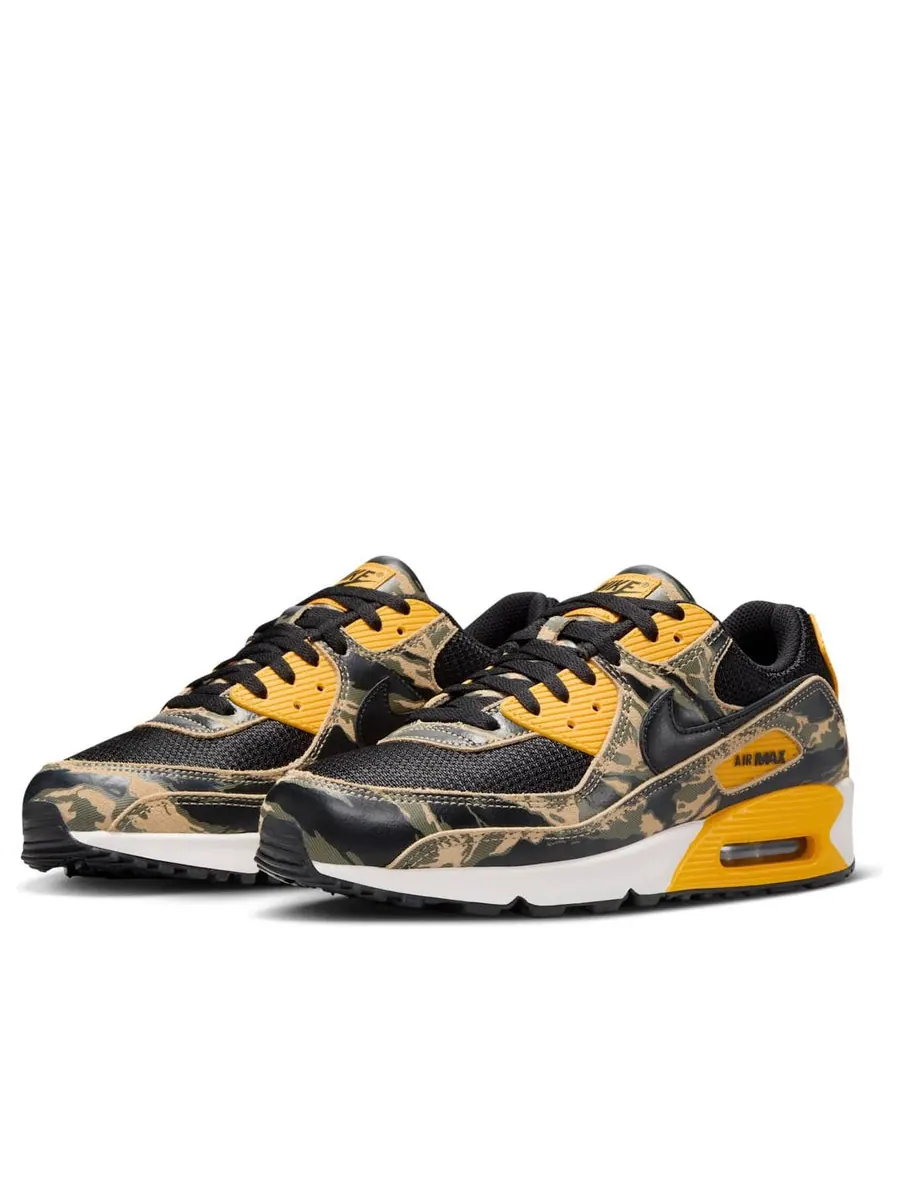 Кроссовки Nike Air Max 90 'Camo University Gold' — изображение 3 из 6, черный