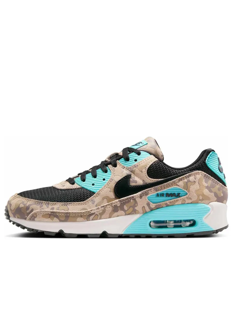 Кроссовки Nike Air Max 90 Premium 'Aurora Green Camo' — изображение 1 из 6, серый
