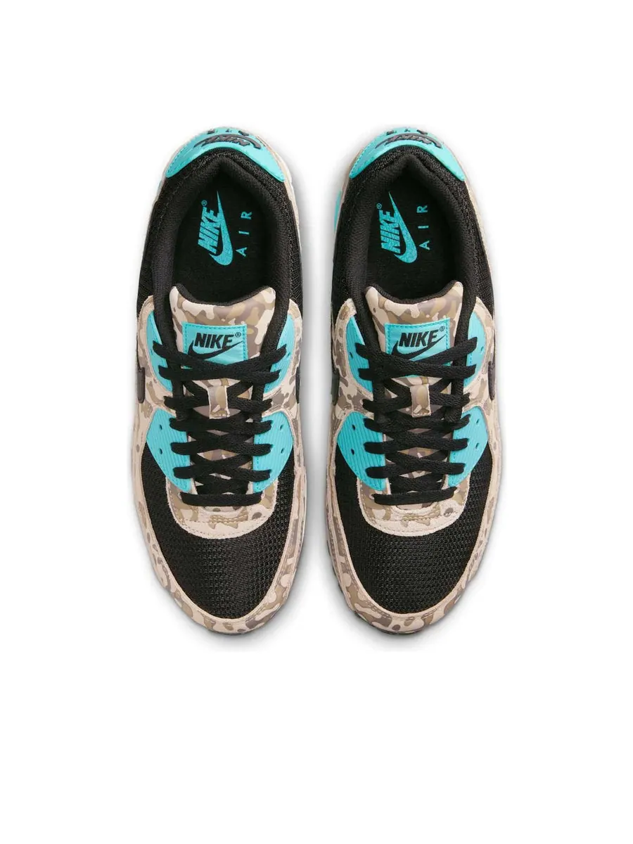 Кроссовки Nike Air Max 90 Premium 'Aurora Green Camo' — изображение 4 из 6, серый