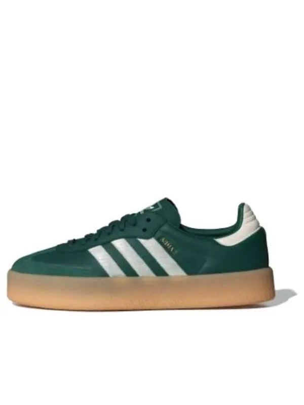 Кроссовки самбэ Adidas — изображение 1 из 4, зеленый/белый