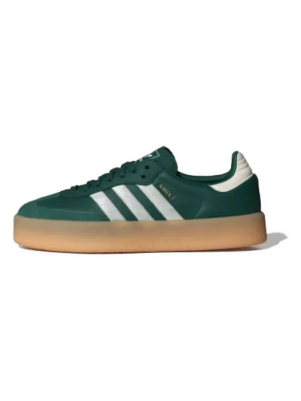 Кроссовки самбэ Adidas — изображение 2 из 4, зеленый/белый