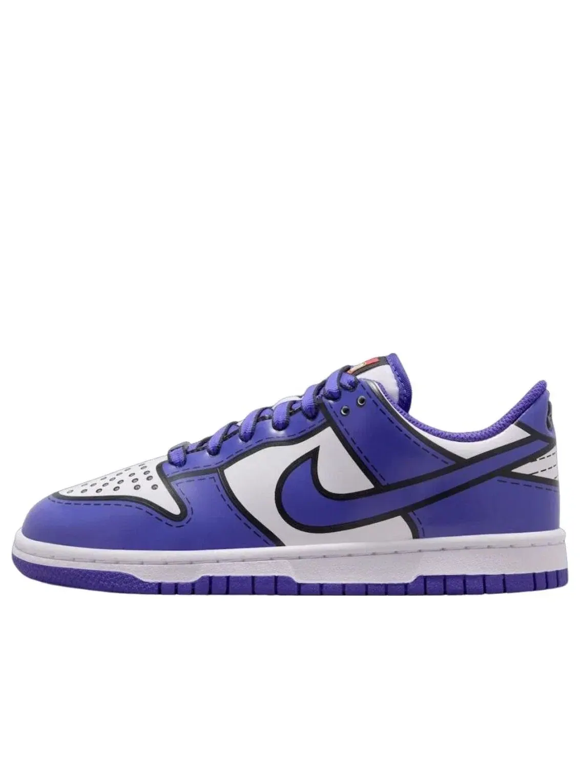 Детские кроссовки Nike Dunk Low с принтом — изображение 1 из 4, фиолетовый