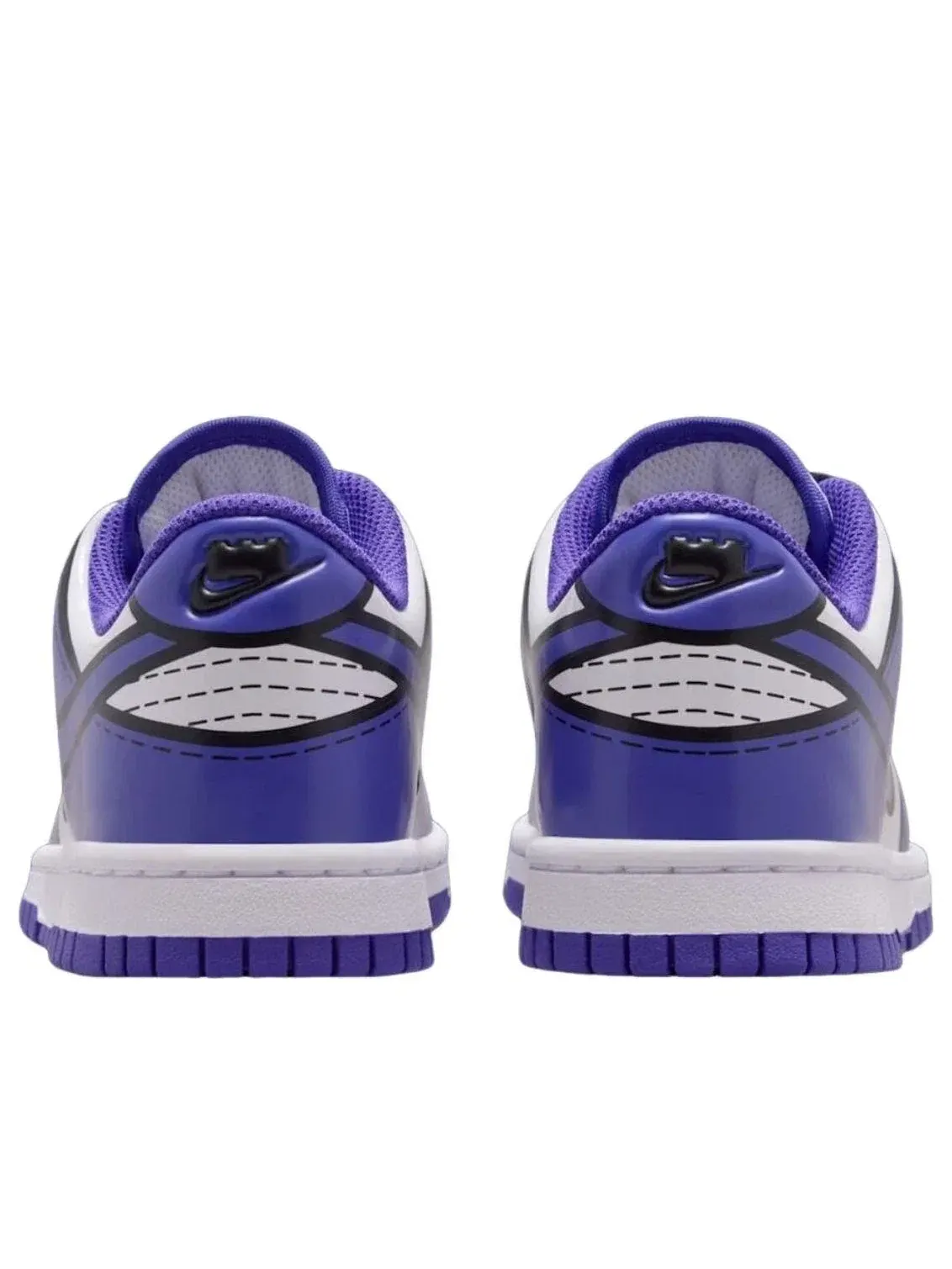 Детские кроссовки Nike Dunk Low с принтом — изображение 4 из 4, фиолетовый