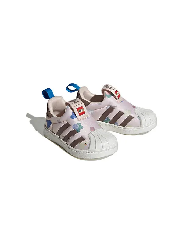 Кроссовки суперзвезда 360 x лего Adidas — изображение 3 из 4, розовый/белый/коричневый