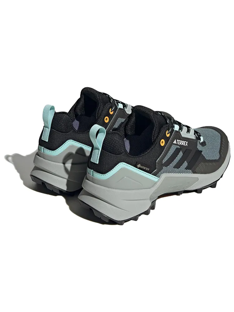 Походные кроссовки Adidas Terrex Swift R3 Gore-tex — изображение 4 из 6, черный/зеленый