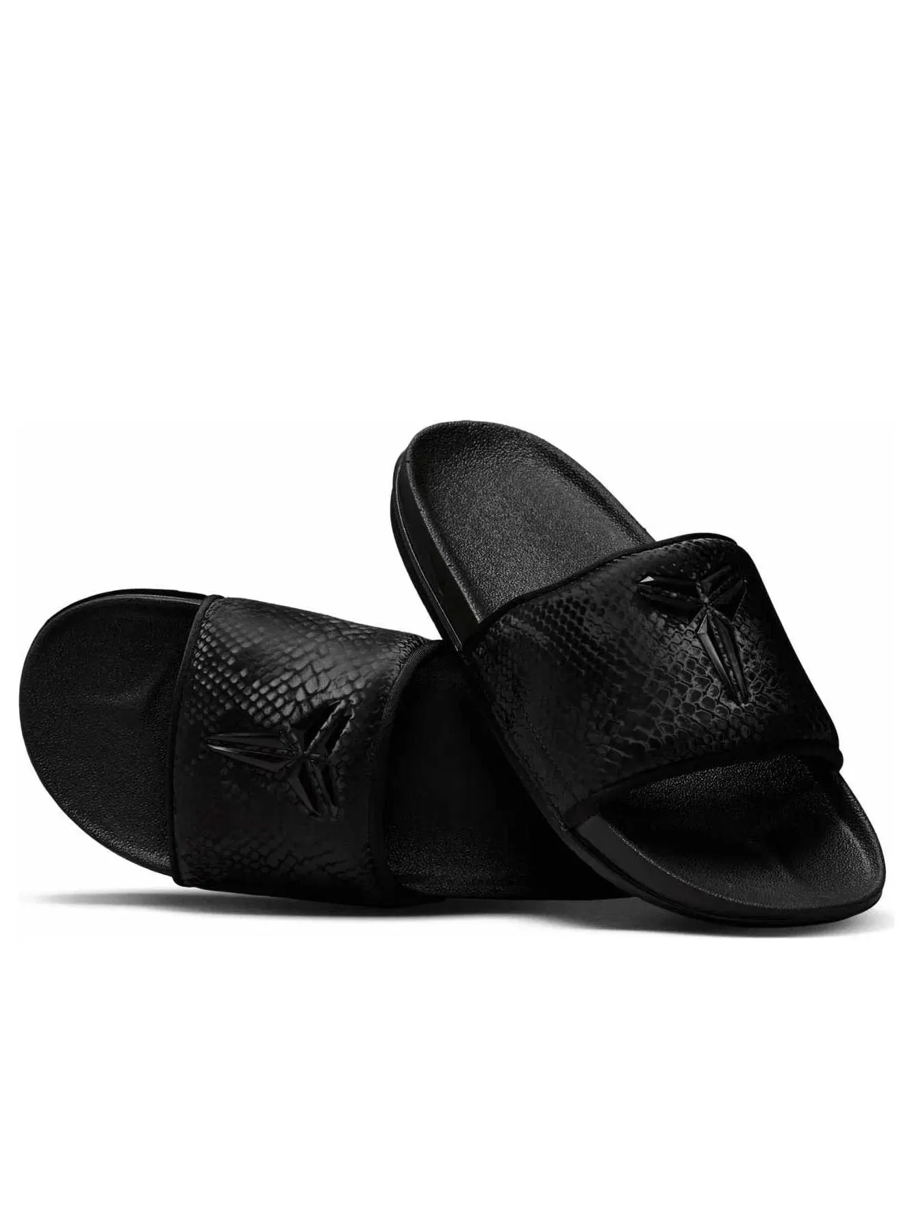 Мужские шлепанцы с закрытым носком модель Offcourt Slide Triple Black Nike — изображение 4 из 5, черный