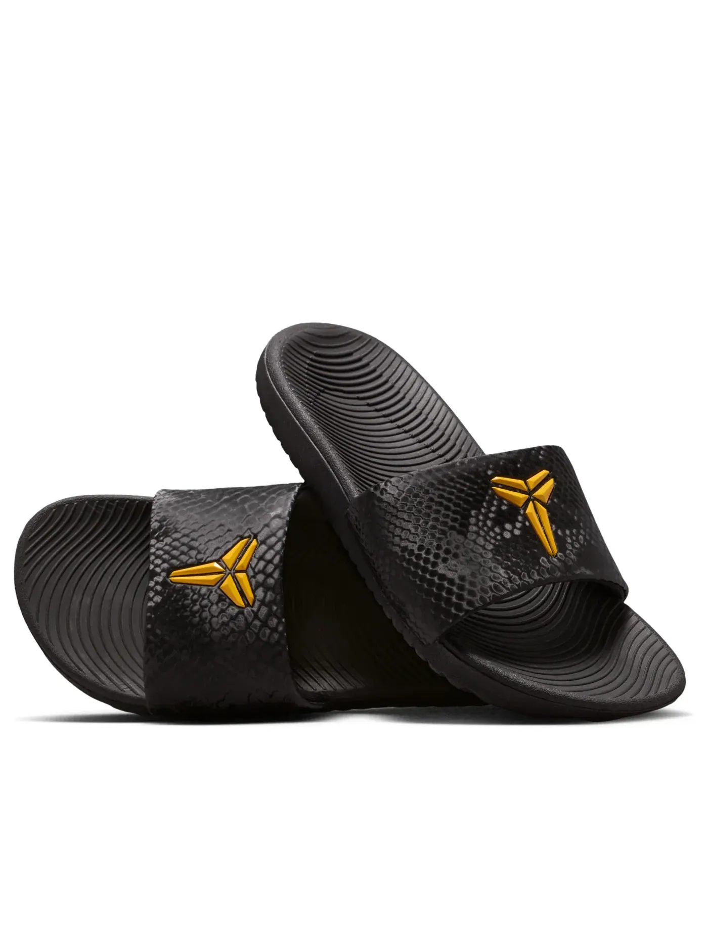 Шлепанцы Nike Kobe Kawa 'Black University Gold' IF2871-003 — изображение 5 из 6, черный