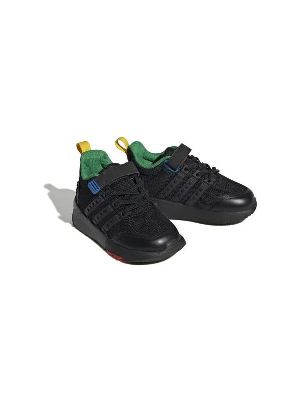 Кроссовки Racer tr21 эластичные шнурки и ремешок сверху x lego Adidas — изображение 3 из 4, черный/черный/зеленый
