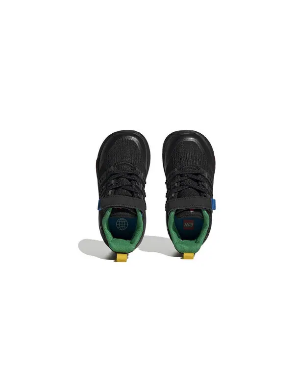 Кроссовки Racer tr21 эластичные шнурки и ремешок сверху x lego Adidas — изображение 4 из 4, черный/черный/зеленый