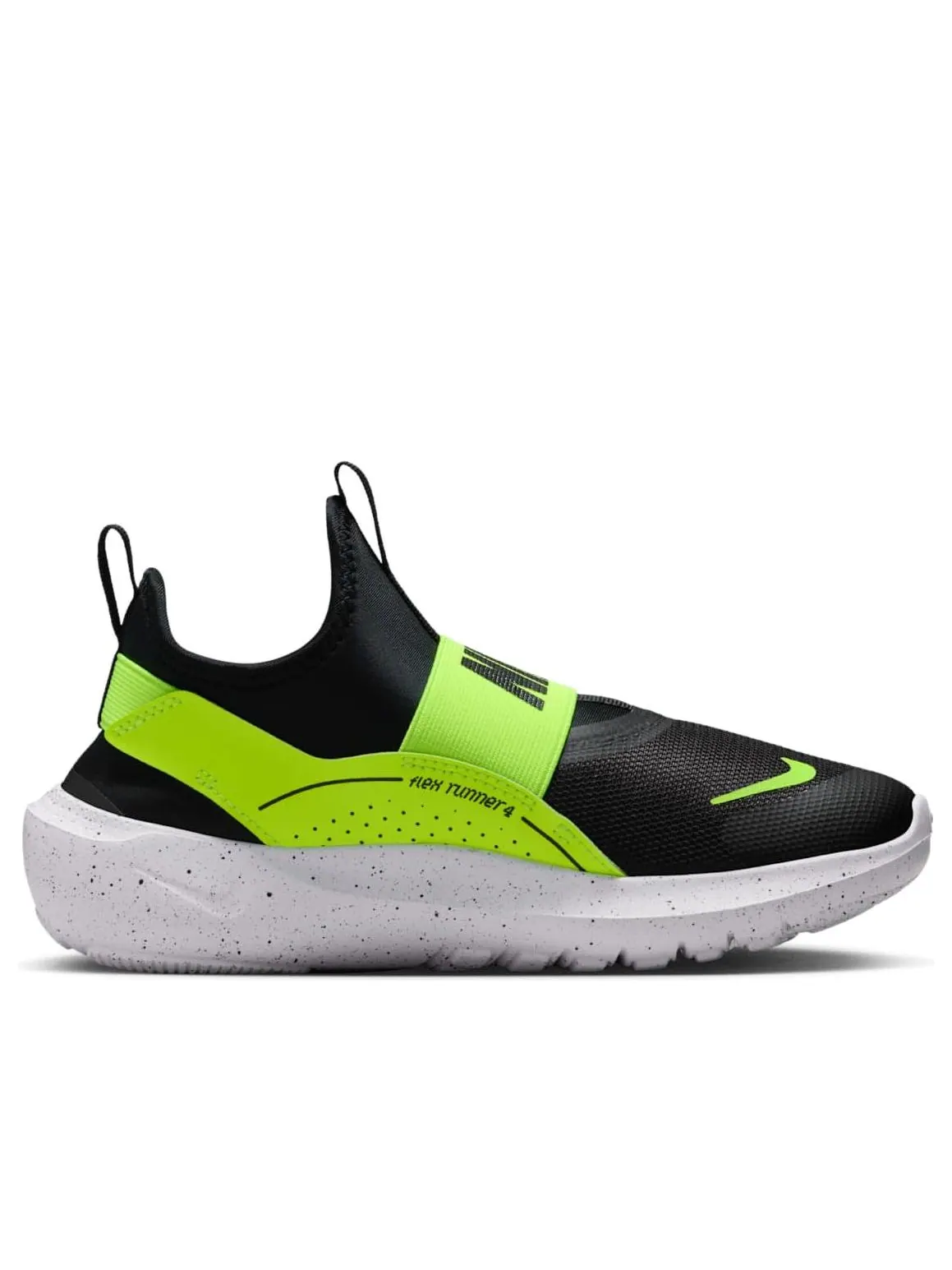 Кроссовки (GS) Nike Flex Runner 4 'Black Volt White' — изображение 6 из 6, черный