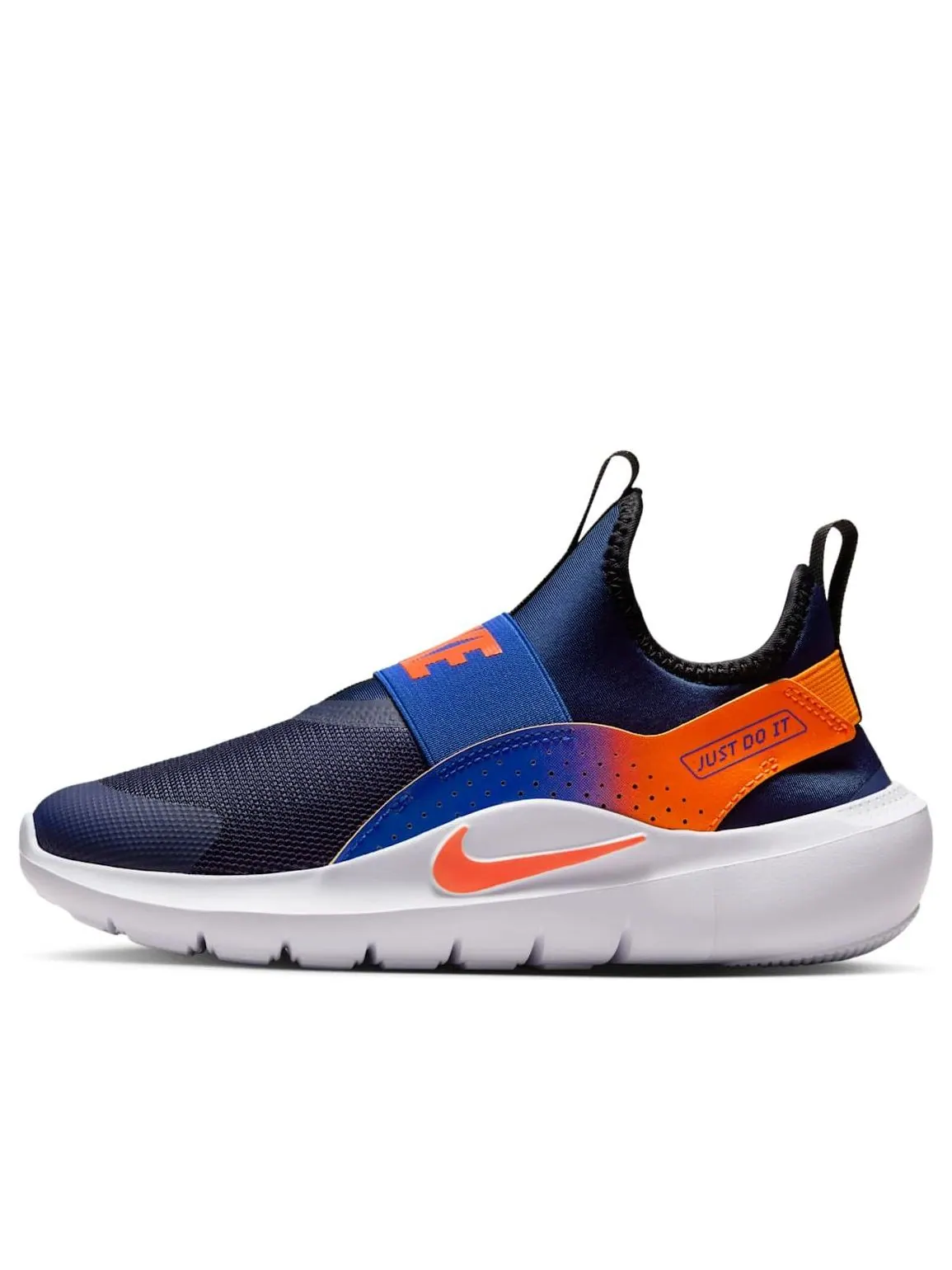 Кроссовки (GS) Nike Flex Runner 4 'Midnight Navy Total Orange Royal' — изображение 1 из 6, темно-синий