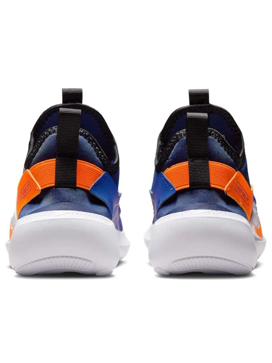 Кроссовки (GS) Nike Flex Runner 4 'Midnight Navy Total Orange Royal' — изображение 3 из 6, темно-синий