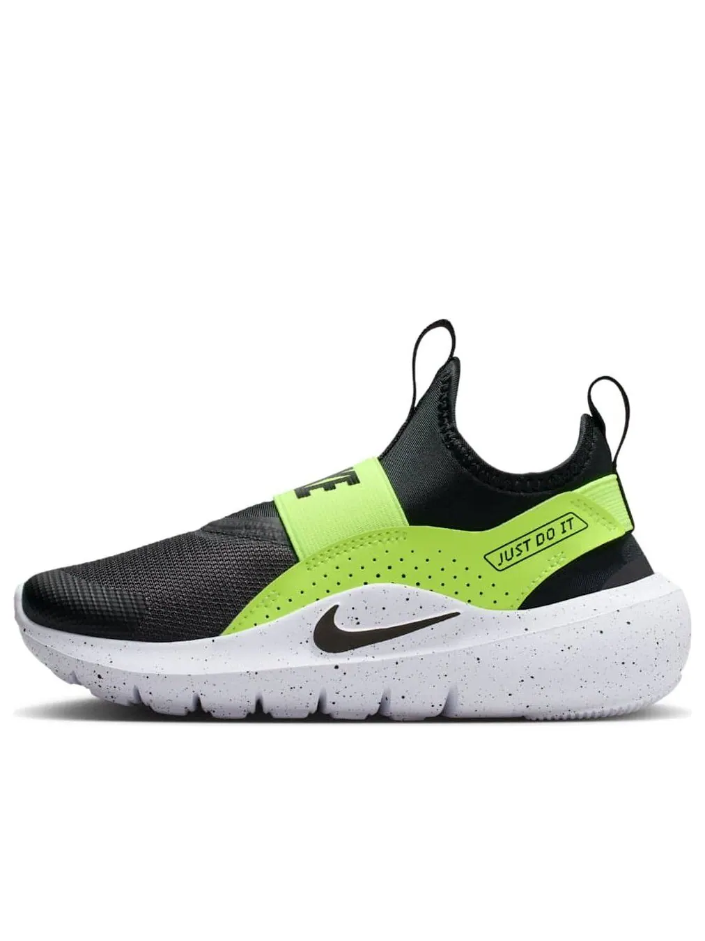 (PS) Кроссовки Nike Flex Runner 4 'Black Volt' — изображение 1 из 6, черный//белый/черный