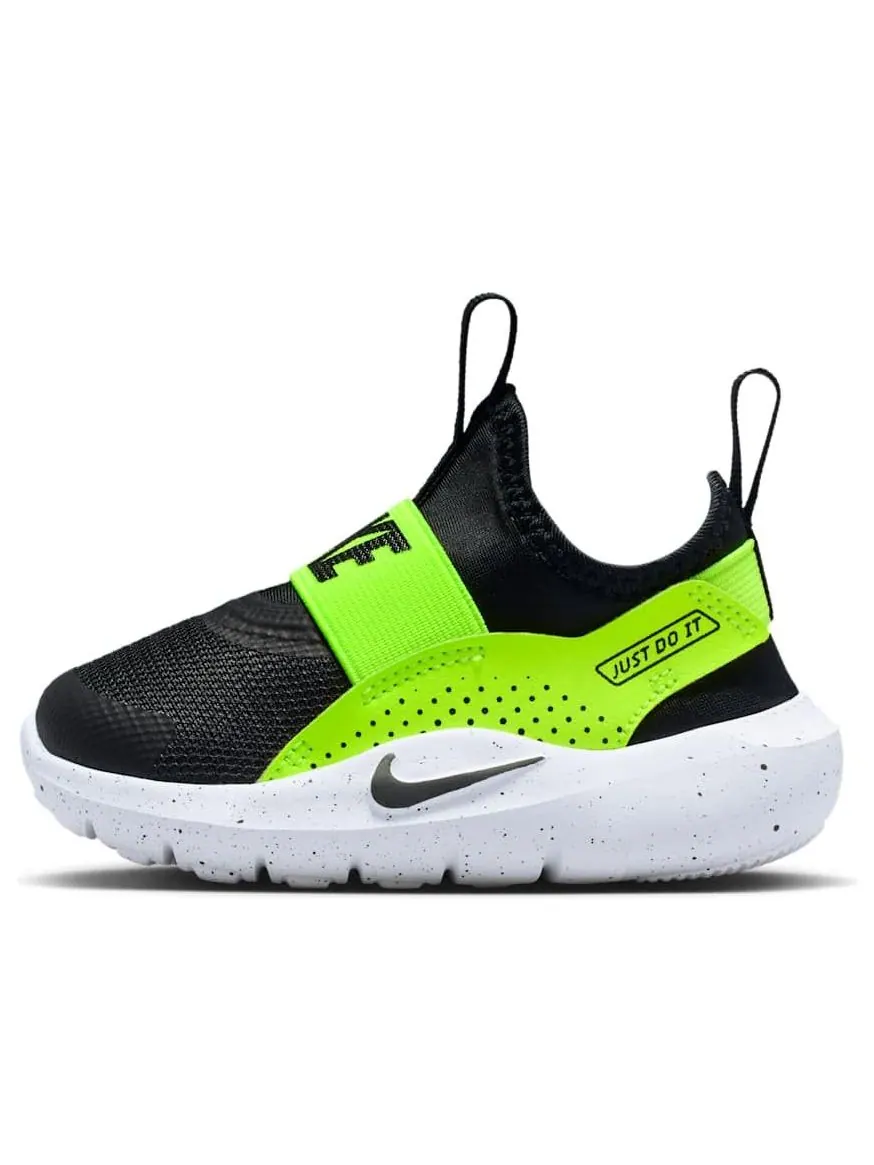 (TD) Кроссовки Nike Flex Runner 4 'Black Volt' — изображение 1 из 6, черный//белый/черный