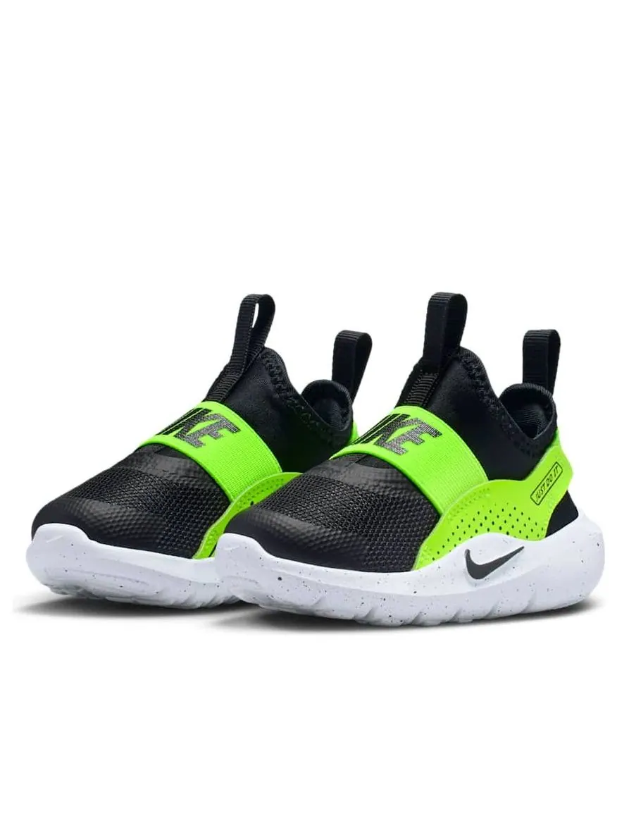 (TD) Кроссовки Nike Flex Runner 4 'Black Volt' — изображение 4 из 6, черный//белый/черный